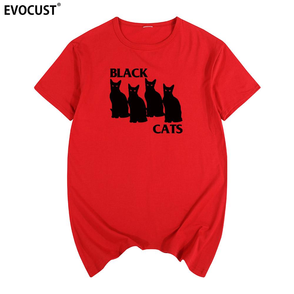 Black Cat Short Sleeve Tshirt Cotton Unisex T Shirt New Tee Tshirt Unisexs Unisex Fashion