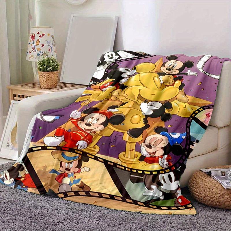 1pc. Cartoon Mickey Mouse Film Strip Blanket, Seasonal Universal Home Decorative Throw Blanket for Room, Gift Idea for Friends and Family, S 100x150cm