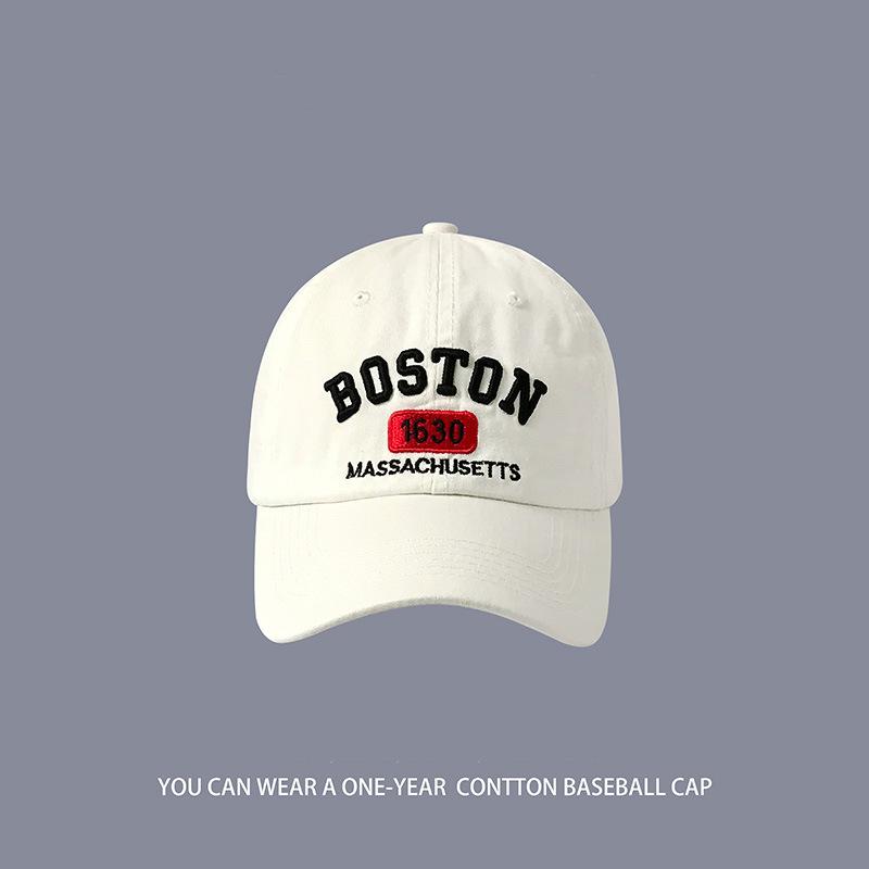 

Retro Baseball Cap Women s Embroidery Face Small Cap Deep Top Wide Brim Big Head Circle Versatile Hat Adjustable