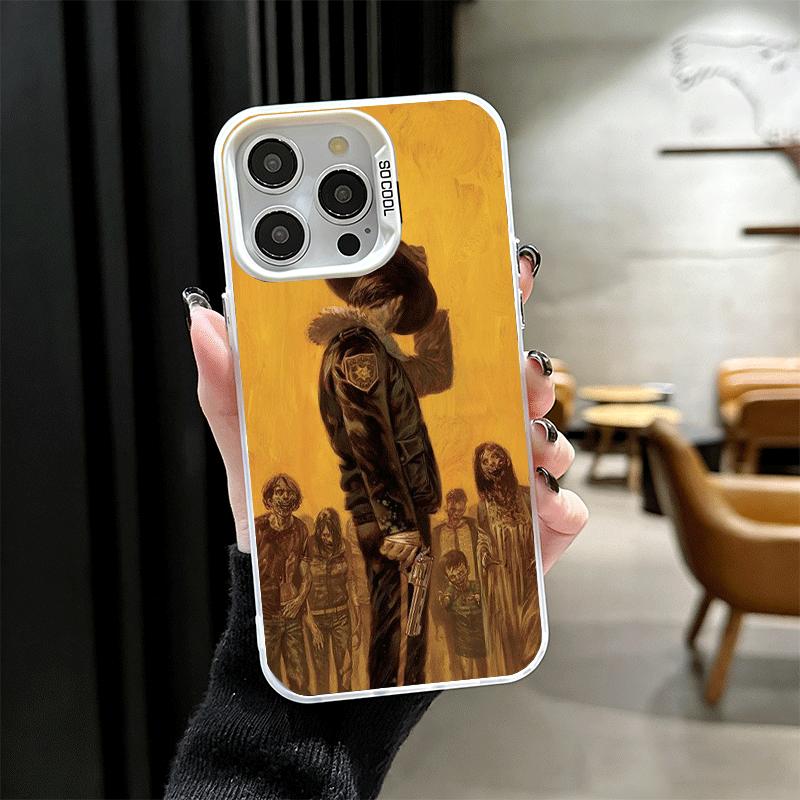 

The Walking Deads Soft Phone Case for iPhone 15 16 17 Pro Max 17Air 16E 14 Plus 13 12 Mini Shockproof Cover Back Shell iPhone 15 Pro Max
