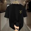 High Quality Cotton Short Sleeved T-shirt 2025 Summer Sports and Leisure Round Neck Loose and Versatile T-shirt Trend