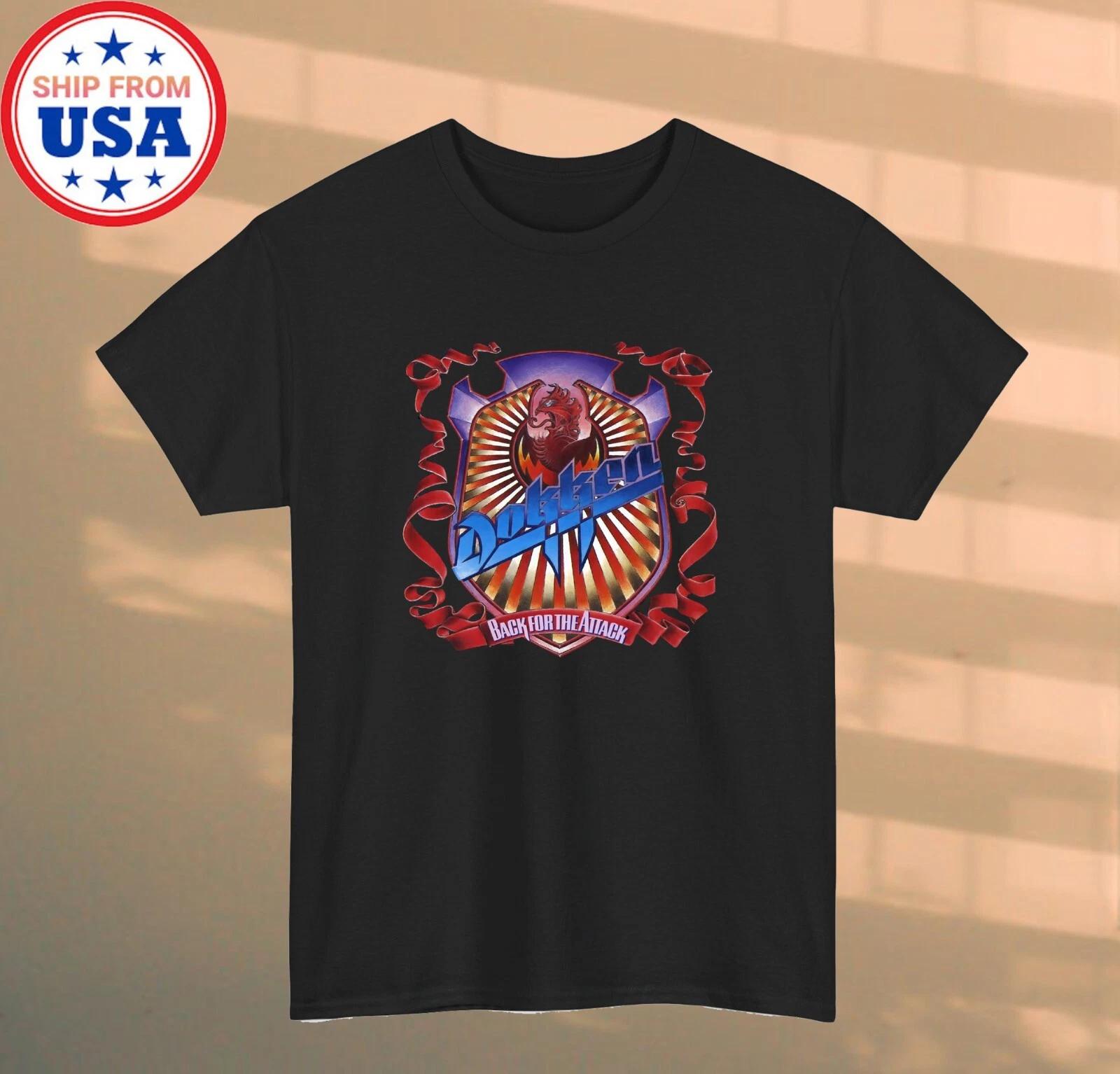 DOKKEN Back for The Attack Men s Black Size S-5XL M