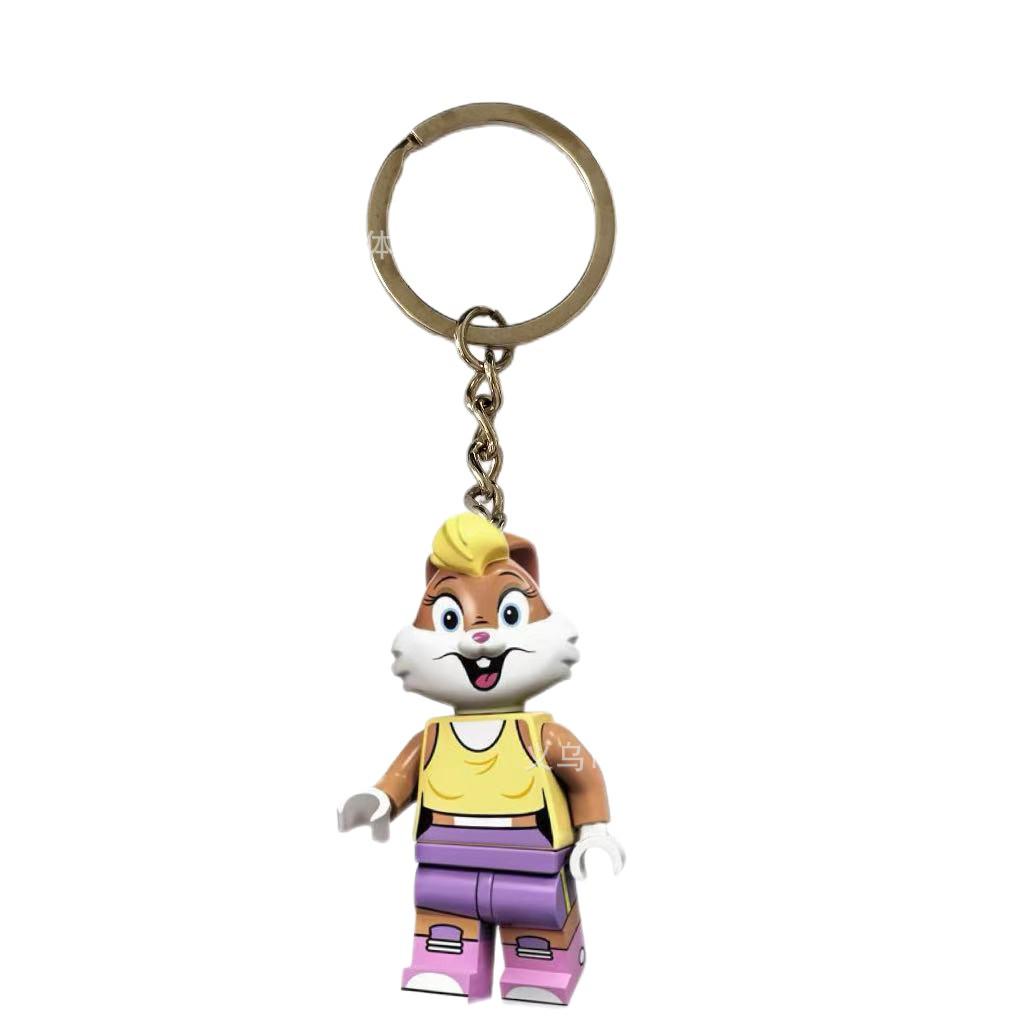 Klíčenka s přívěskem - Batman & Králík Bugs Bunny - Ozdoba na tašku pro páry