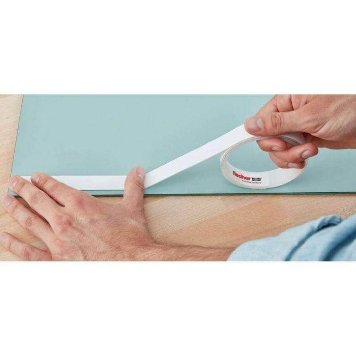 Ruban adhésif double face - Fischer - Sclm - 3 m - Résistant à l'eau - Charge max 10 kg