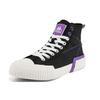 Kappa Comfortable Versatile Non-Slip Wear-Resistant Breathable High-Top Canvas Shoes Unisex Sneakers Black Purple K0BY5VS03D-990
