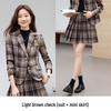 Completo a Quadri Stile College da Donna: Completo Due Pezzi Giacca e Gonna di Alta Gamma Primavera/Autunno 2026