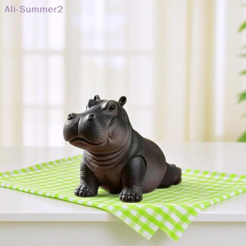 Yoga Master Hippo Statue Handcrafted Resin Hippopotamus Figurine Hippo Figurine Yoga Statue Meditation Hippopotamus For Home