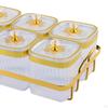 Dried Fruit Plate Appetizer Serving Tray Nordic Divided Dishes Candy Nuts Dish with Lid for