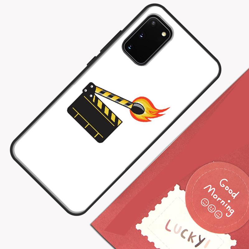 Cute Film Movie Clapper Board Phone Case For Samsung Galaxy S25 S26 Ultra S20 S21 S22 S23 S24 Plus S9 S10 S25 FE Cover Shell