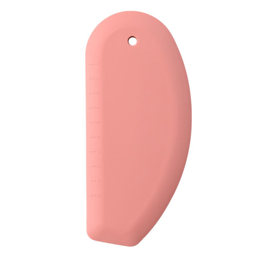 

Silicone Kitchen Knife with Integrated Scale & Spatula for Baking розовый