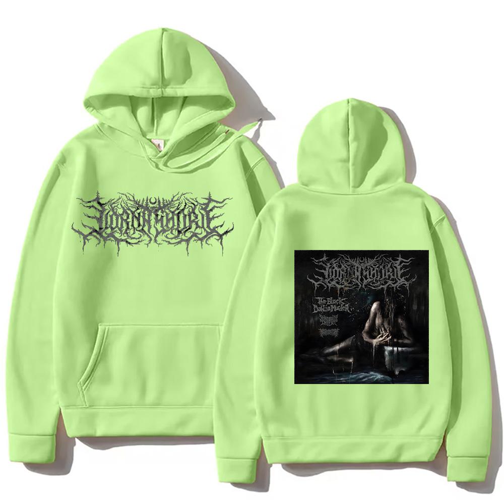 Lorna Shore IFTEFWM Cover Pulover Hanorac cu Glugă Bărbați Femei Vintage Metal Streetwear cu Buzunar Pulovere Largi Casual