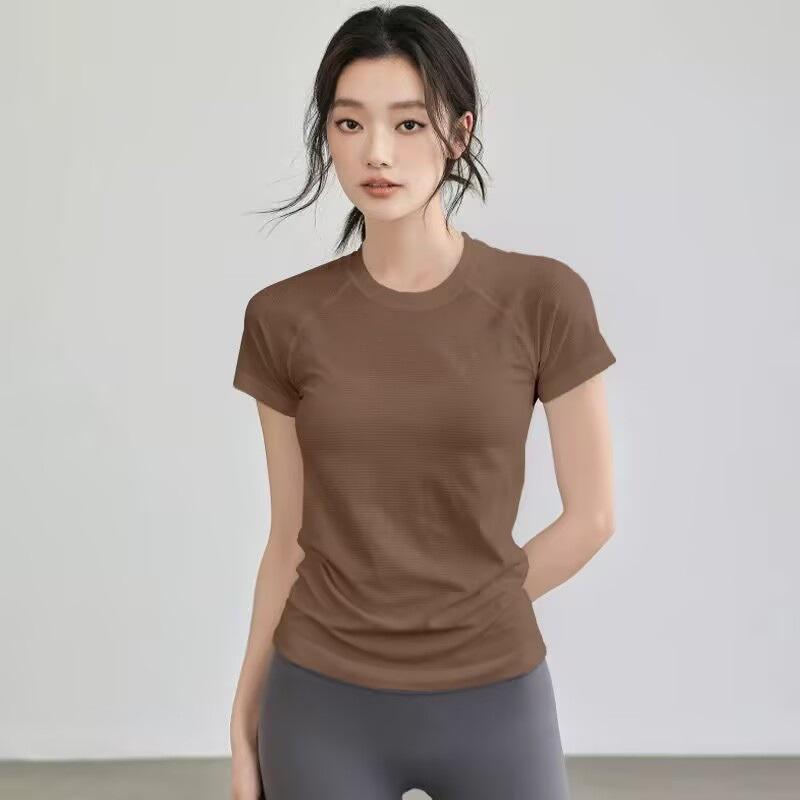"Spring-Summer 2025 Quick-Dry Sports Fitness Slimming T-Shirt"