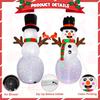 12FT Luminous Christmas Festival Snowman Inflatable Decoration