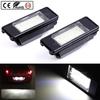 Für Peugeot 106 207 307 308 406 407 508 Für CITROEN C3 C4 C5 C6 C8 2x 6000K Auto Hinten 18 LED SMD Kennzeichenleuchte Lampe