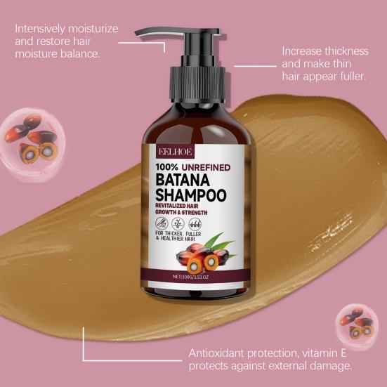 Champú de Aceite de Batana 100G Hombres Mujeres Hidratante Reduce la Caída del Cabello Cabello Seco Dañado con Puntas Abiertas Reparación de Cabello Aceite para el Crecimiento del Cabello Control de Grasa Champú con Cebolla Biotina