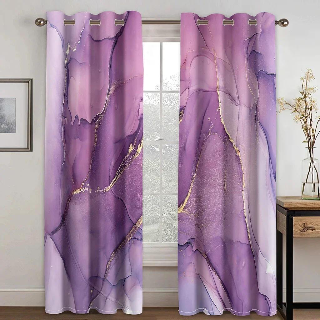 3D Modern Abstrakt Linie Luxus Eleganz Günstig 2 Stück Dünne Vorhänge für Wohnzimmer Schlafzimmer Fenster Vorhang Heimdeko