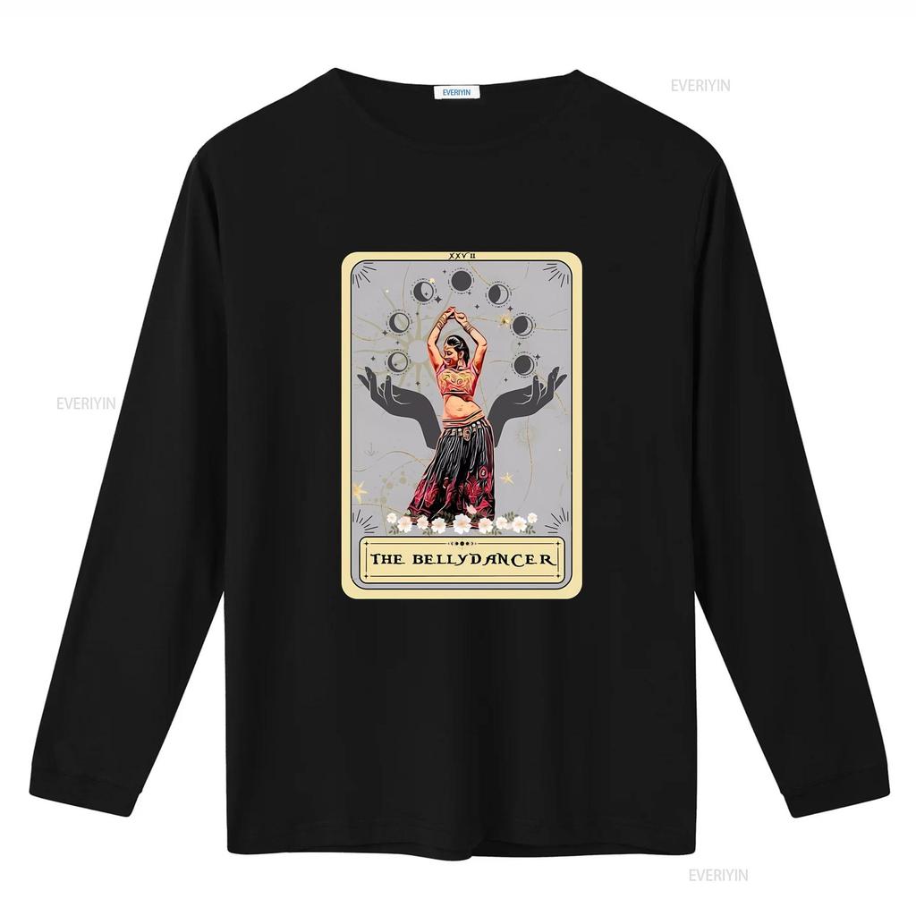 The Bellydancer Tarot Card T Shirt Belly Dance for Dancer vintage Washed Casual Top For Everyday Wear Breathable graphic homme