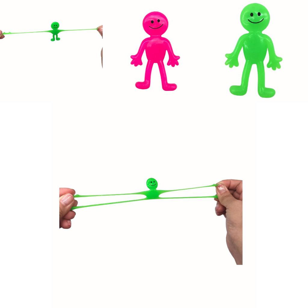Cross-border Bestseller Tpr Smiley Face Doll Elastic And Squeezeable Stress Relief Toy