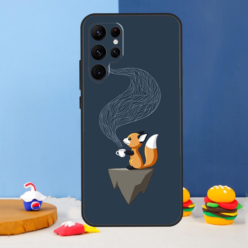 Fox Animal Pattern Phone Case For Samsung Galaxy S25 Ultra S9 S10 S20 S21 S22 Plus S23 FE S24 Ultra Cover Coque