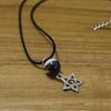 Sweet Cool Star Swirl Necklace with Tassel - Simple Spiral Pattern