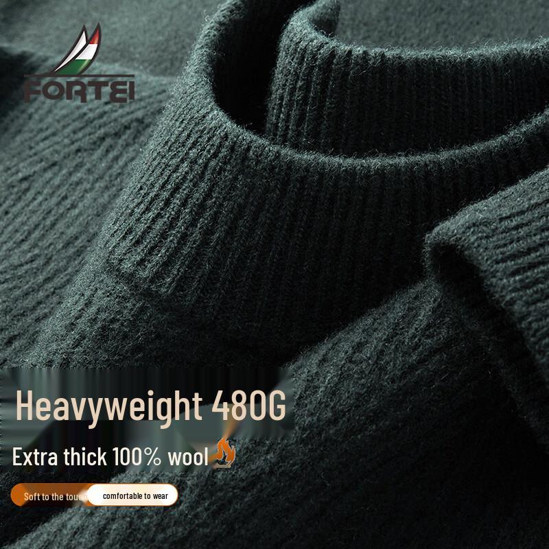 

Men s 100% Merino Wool Crew Neck Heavyweight Sweater 50