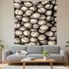 Baseball Wall Tapestry Pile of White Baseballs Red Stitching Retro Sport Decor for Boys Bedroom Game Room Man Cave Gift