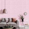 50cm*5m 3D Self-adhesive Thicken Waterproof Wallpaper Linen Textured Pure Color Home Decorative Refurbished Sticker