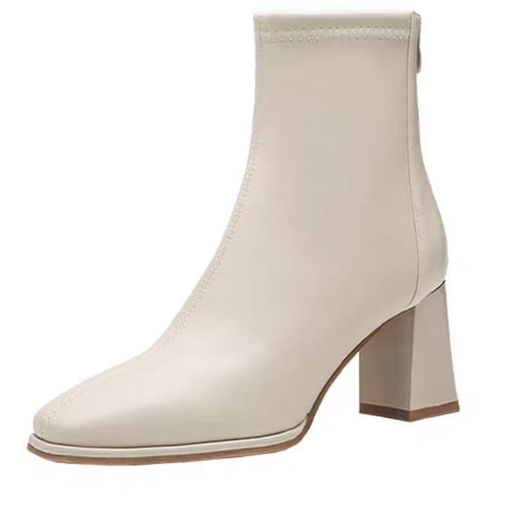 Short Boots Women's Autumn and Winter 2025 New High Heel Boots Small Ankle Boots Martin Boots Chelsea Skinny Boots Women