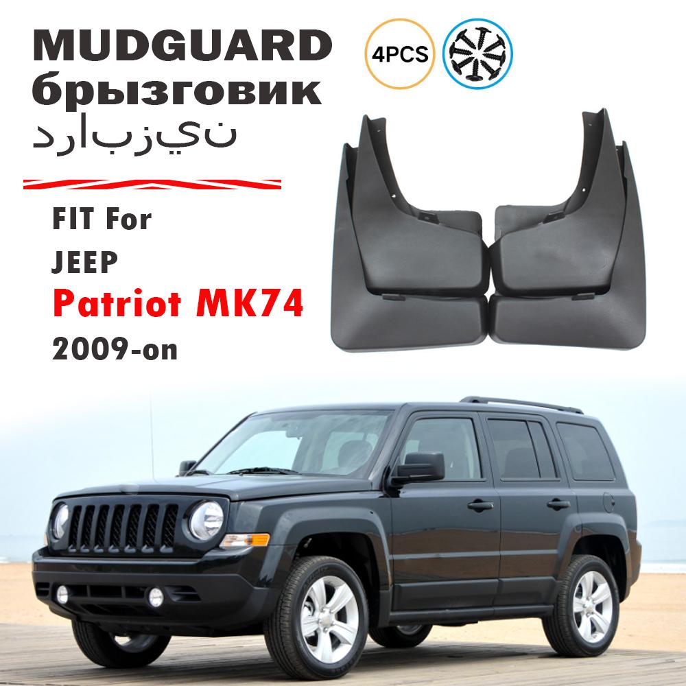 For Jeep Patriot MK74 Car Mudguards Mud Flaps Guard Splash Mudguard Fender Mudflaps Car Accessories 4pcs 2009 2010 2011 2012-now Jeep Patriot MK74