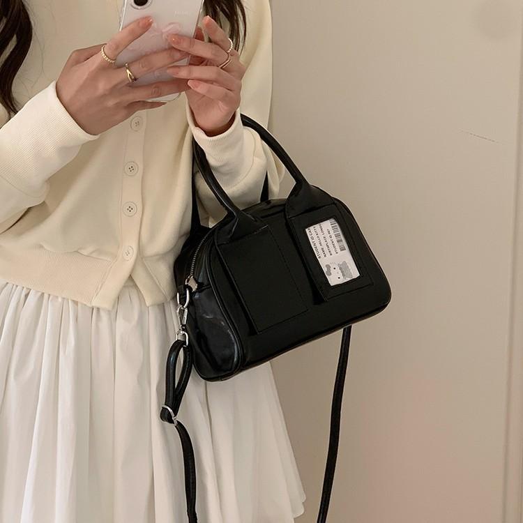 Korean Ins Sweet Hand-held Bowling Bag Women's New Fashion Pillow Bag Versatile Crossbody Bag