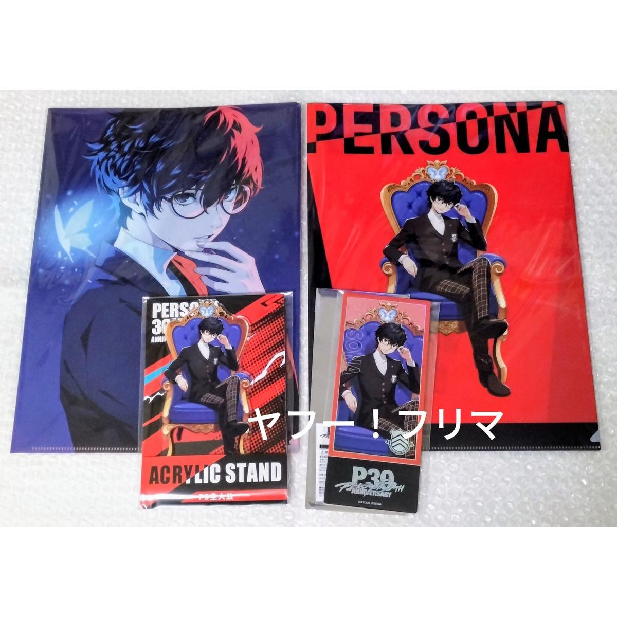 Used Persona Lawson Collaboration Acrylic Stand Ticket Style Card Clear File fifs Persona 5 Ren Amemiya Acsta P5R