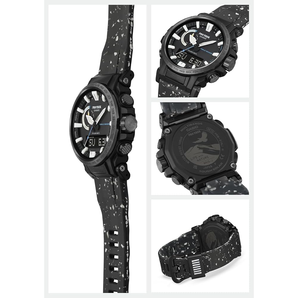 Casio Pro Trek Climber Line Solar Radio Men's Watch Biomass Plastic Black PRW-61NJ-1JR
