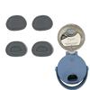 Leak Proof Mixer Lid Plugs Secures fit Durability Silicone Construction for Smoothy On The Go 3pcs Set