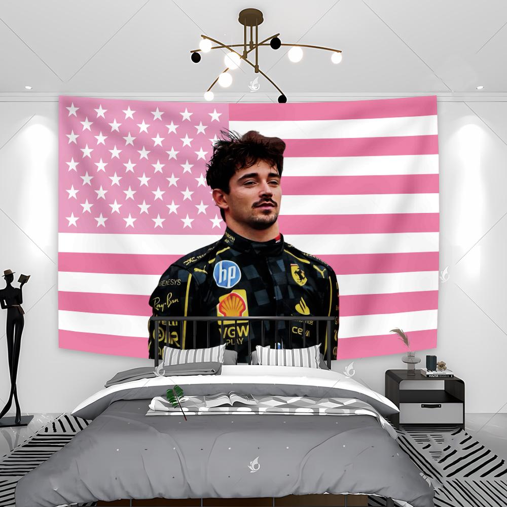 

Гоночный костюм в стиле флага США Портретный гобелен Молодежный кумир Украшение для спальни Модный идол Ткань для украшения стен Эстетический идол 29x37in