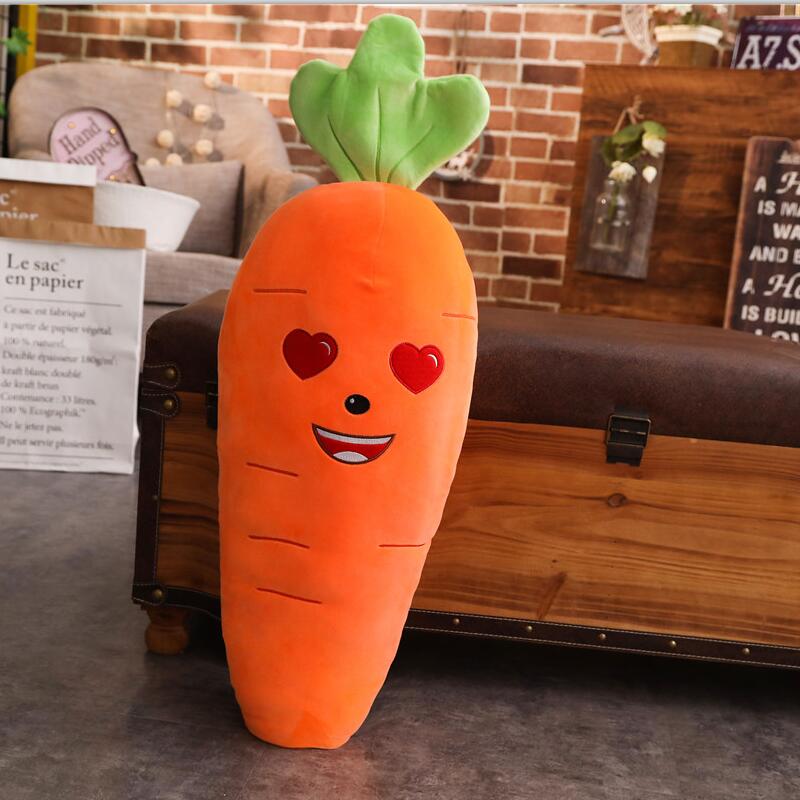 45/70/90cm Cretive Simulation Plant Plush Toy Stuffed Carrot Stuffed With Down Cotton Super Soft Pillow Lovely Gift For Girl