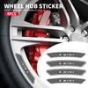 MLKC3 4pcs Car Styling Wheel Rims Racing Stickers Badges Auto Decoration For Mini Cooper R50 R53 R60 F55 F56 R56 R55 R60 F55