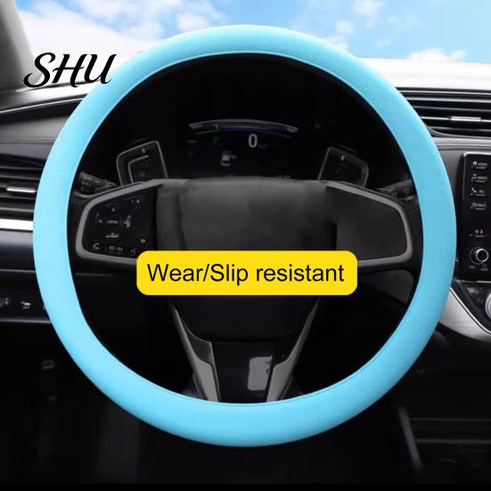 Sunburn Protection For Steering Wheel Universal Silicone Cover Elastic Waterproof High-Quality Car Accessory with Soft Texture Decoration Heat