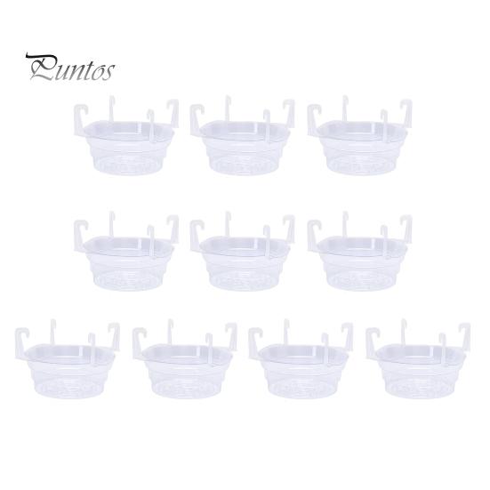 

10 шт., поддон для цветочного горшка, поддон для сбора капель, защита от влаги, интегрированный крючок, прозрачный пластиковый поддон 6inch