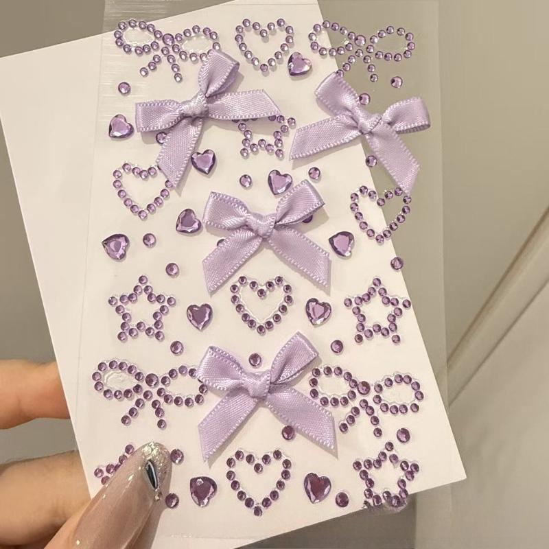 Butterfly Face Stickers Pearl Temporary Tattoo Stickers Lasting Waterproof Glitter Eyeshadow Body for Makeup Stickers