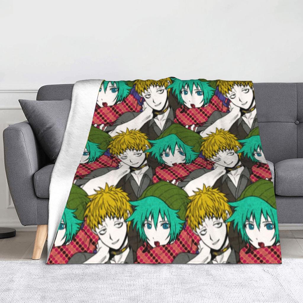 Shin Tsukimi Sou Hiyori Yaoi Blankets Autumn/Winter Your Turn To Die Game Multi-function Warm Throw Blanket for Sofa Thin Quilt