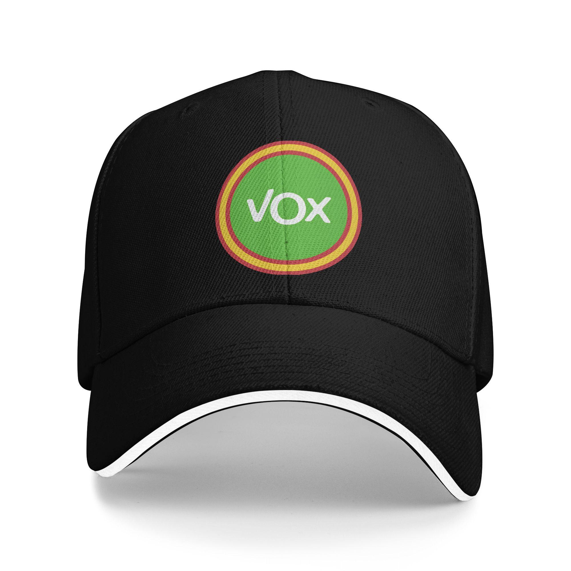 Espana Vox Logo Baseball Cap  Trendy Female Male Trucker Hat Sunscreen Custom Logo Outdoor Sports Baseball Caps Gift One Size