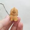 1Pc Hand-Carved Wooden Elephant Figurines Cute Elephant Statue Decorative Ornament Home Desktop Decor Car Decoration