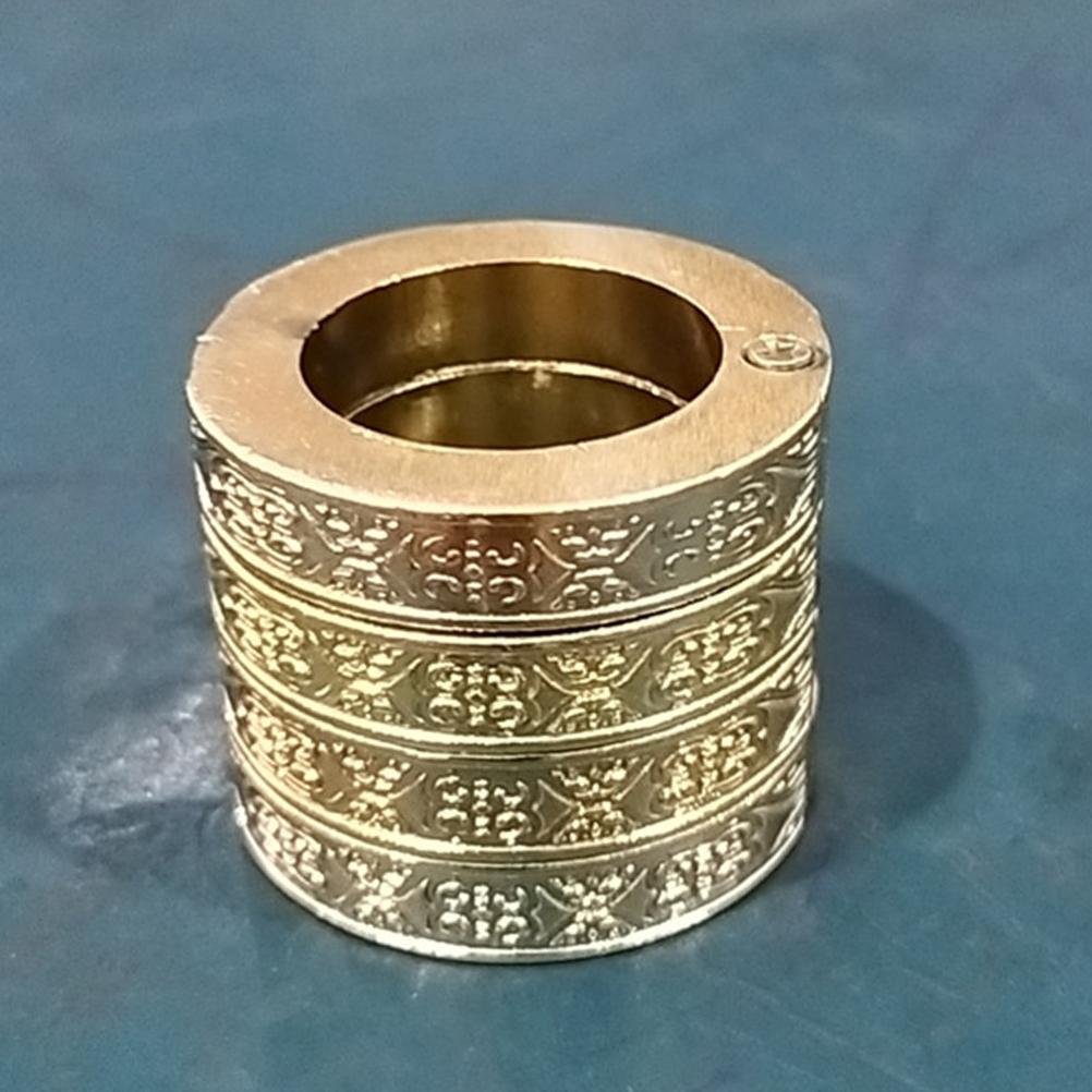 4 Pieces Hexagon or Circular Vintage Fabulous Ring for Women and Men Outdoor Finger Rings
