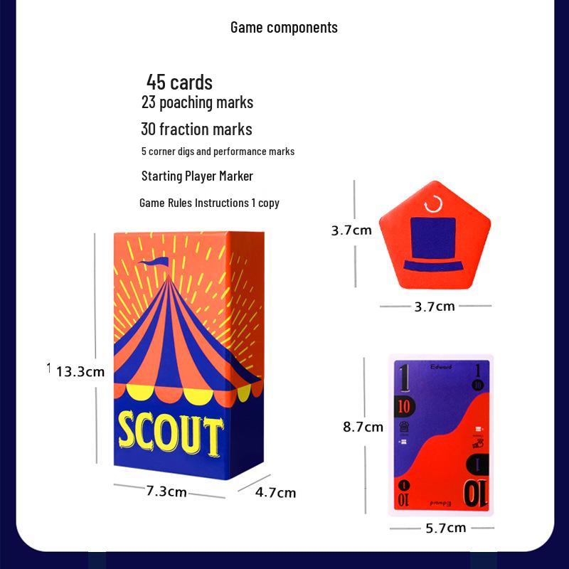 SCOUT Circus Talent Search: 2-5 Player Card Game for Family Fun and Parties (OINK Series)