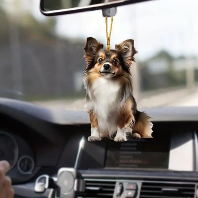 Vibrant Hanging Acrylic Ornament Cartoon Character Design Great For Car Interior Decor