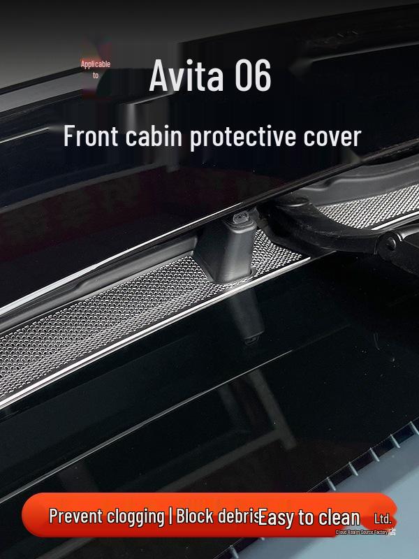Cloud Realm Avatar 06 Front Hood & Windshield Debris Protection Cover Roof Reading Light [Silver Titanium, 1 piece]