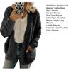 Women Sweater Coat Long Sleeve Collarless Knitting Jacket with Pockets Loose Fit Solid Color Tops Coat Autumn Winter Wear