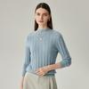 Zhaojun Women's 100% Cashmere Half-High Collar Sweater