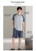 New 2026 Men's Modal Short Sleeve Pajama Set – Cool, Lightweight Summer Wear for Home or Outdoors