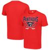 Camiseta de Manga Corta Oversize de Alta Calidad con Gráfico del Logo del Equipo Starter Florida Panthers para Hombre y Mujer Camiseta Suave Cómoda